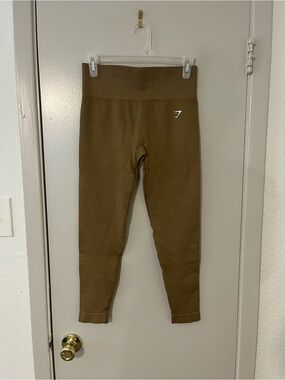 Gymshark Gold/Brown High-Rise Leggings